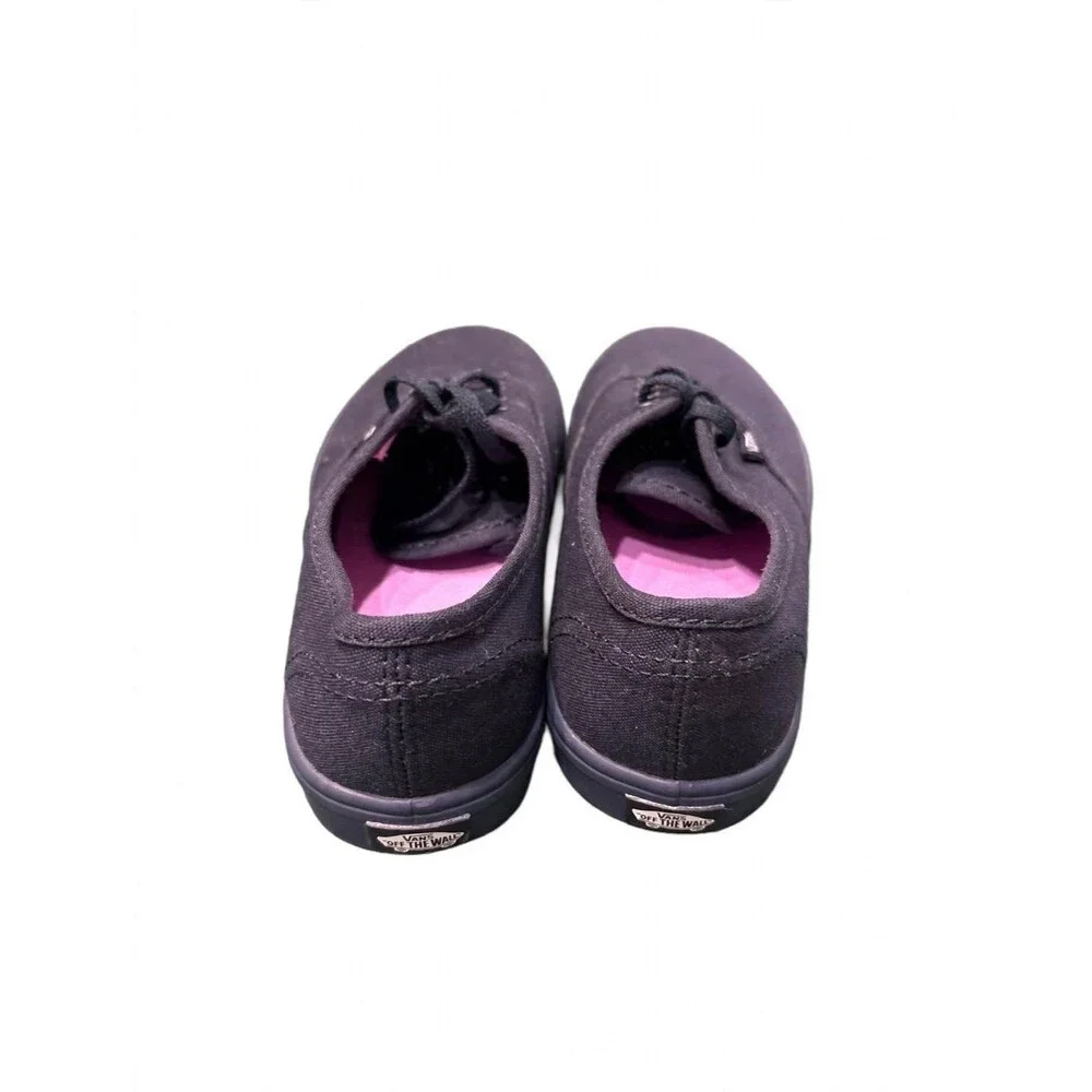 VANS Authentic Youth Size 2.0 - Navy Black / Purple Lining - Like New